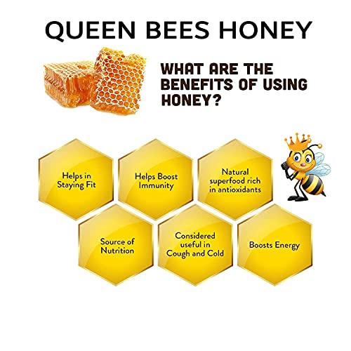 Queen Bees Honey Queen Bees Honey | 100% Pure India's No.1 Honey Brand | Original Honey | Organic Honey | Natural Honey | 100g