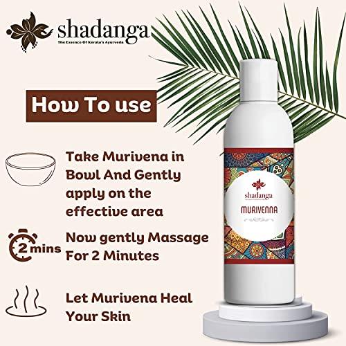 shadanga Shadanga Murivenna 100ml | Oil for Burns, Cuts, and Sprains|First aid Box Oil |Ayurvedic Pain Relief Oil|With Aloe vera, Tambula, Sigrupatra, Palandu, Tandulambu, and Shatavari in Coconut oil|