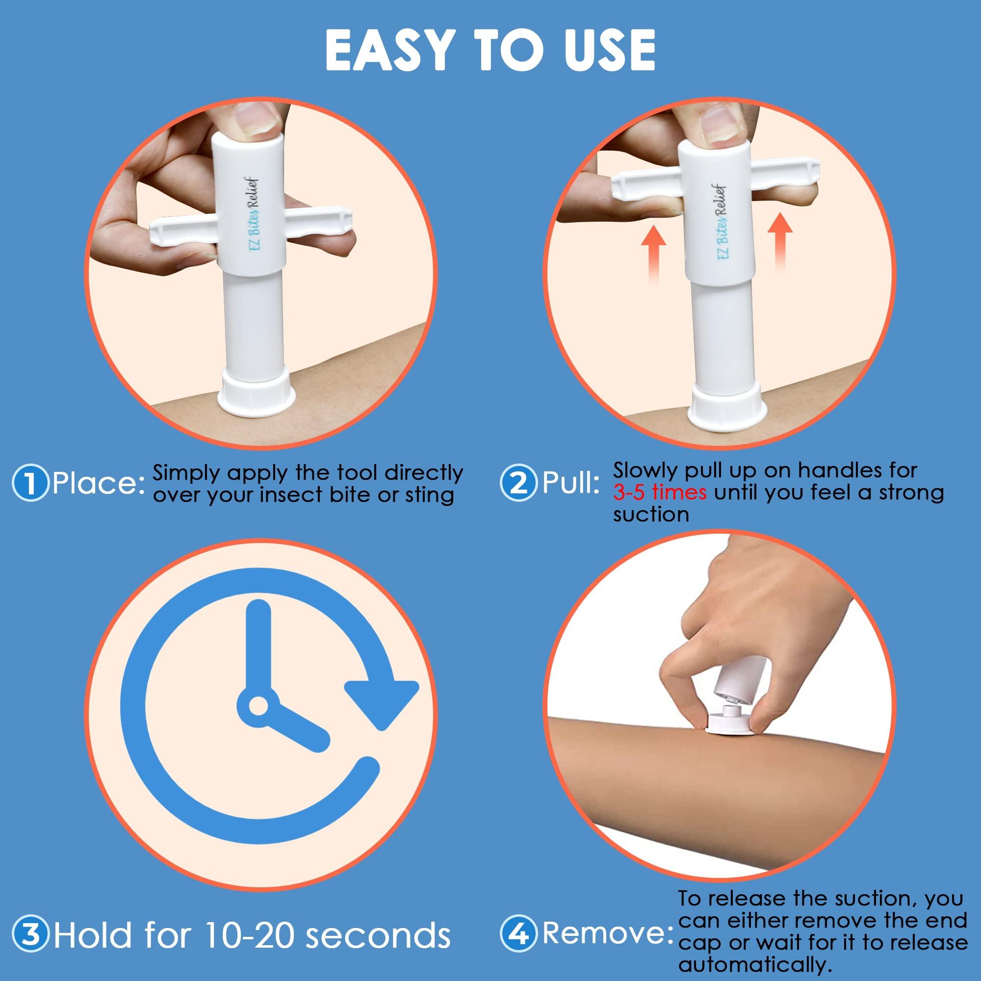 YARKOR Venom Extractor, Yarkor Bee Sting Tools-Bite Relief, Venom Extractor Suction Pump, Bite and Sting First Aid for Hiking, Backpacking and Camping