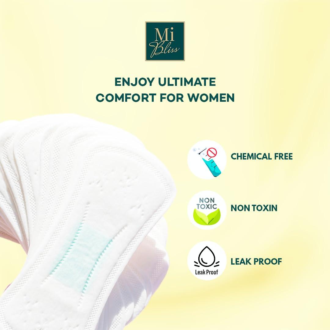 MII BLISS MI BLISS Anti-Bacterial Panty Liner for Women for Daily use | Rash Free | Perfect for white discharge, spotting and last day of period |100% Organic Cotton Panty Liner for women | Ultra Soft | Infection Safe |Safe for regular use