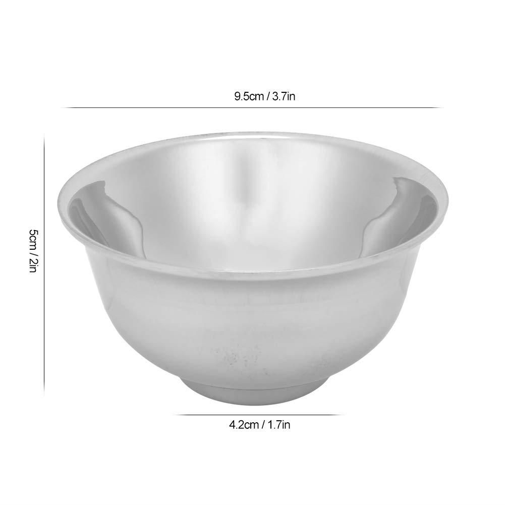 Seathkoa Shaving Brush Mug, Men Mug Stainless Steel Longer Service Life with Thick Material for Men(Shaving Bowl)