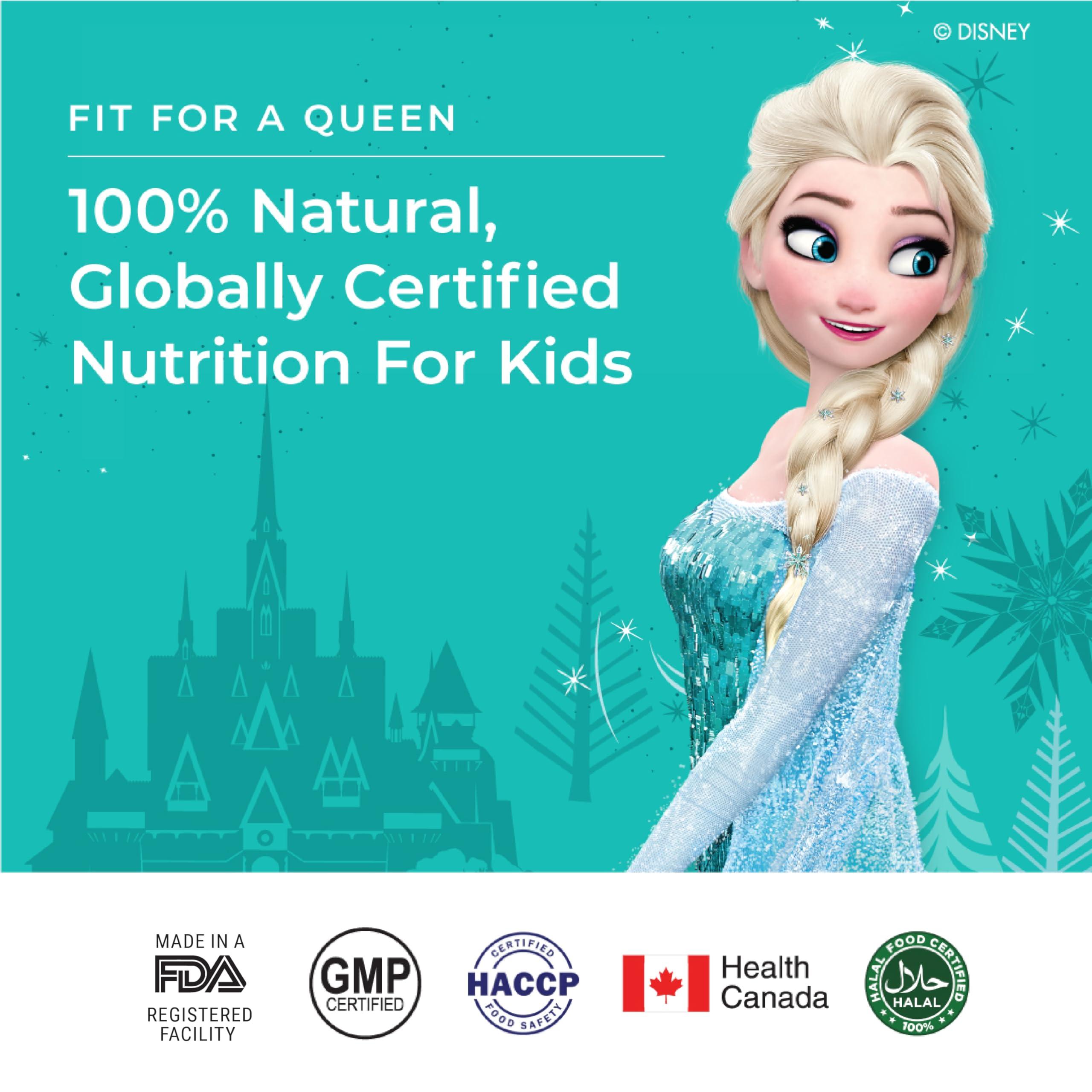 Wellbeing Nutrition Wellbeing Nutrition Frozen Elsa Melts | Vitamin B12, D3 & K2 for Kids (6+) | Supports Bone & Muscle Health, Cognitive Development & Energy, Heart Health | Exotic Mango Flavor (30 Oral Strips)