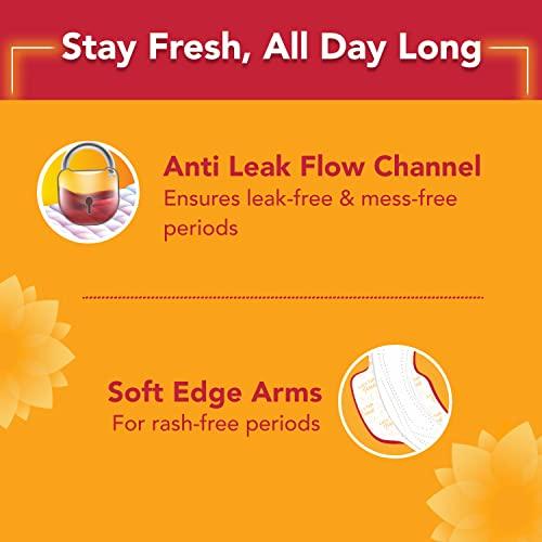 NIINE NIINE Dry Comfort Regular Sanitary Napkins for women, (Pack of 4) 72 Pads