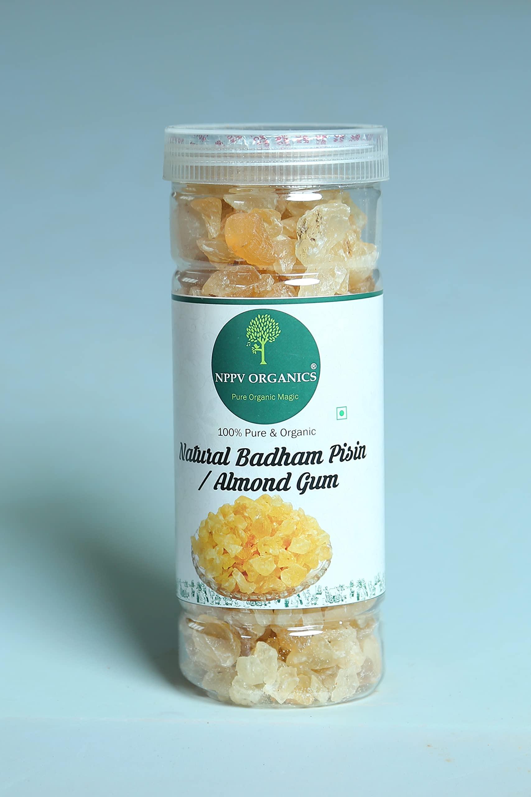 NPPV ORGANICS NPPV ORGANICS Natural Badam Pisin Almond Gum 100% Pure & Organic (500 g)