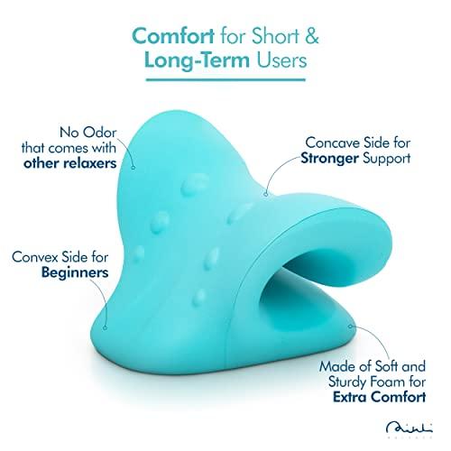 RIKLI BALANCE RIKLI BALANCE Neck Curve Corrector; Cervical Neck Traction Pillow; Neck Recliner Cervical Stretcher for Stiffness; 2-Mode Soft Neck Bump Corrector Device; Neck Pillow for Back Pain Relief