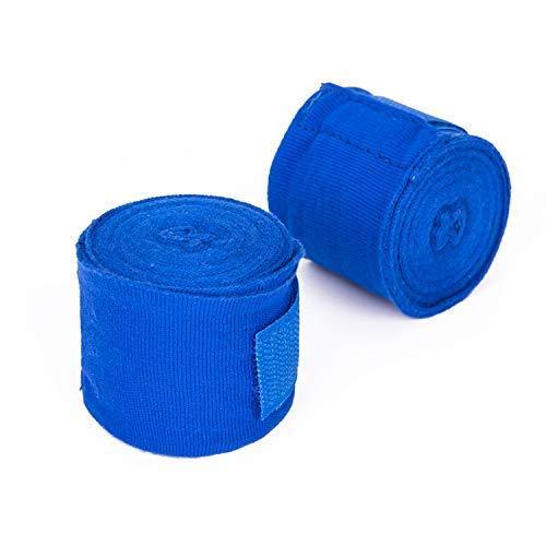 GymWar GymWar Wrist Support/Boxing Hand wrap (Free Size) - Pair- Blue