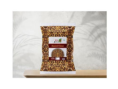 90\'s MILL 90\'s MILL Radhe Roasted Chana Bhuna Chana Desi Chana Chickpeas | Plain Yellow Brown Roasted Chana With Skin | Indian Bhungda Bhungade Chana Roasted Chickpeas Snacks Ready to eat-250 * 3Pack