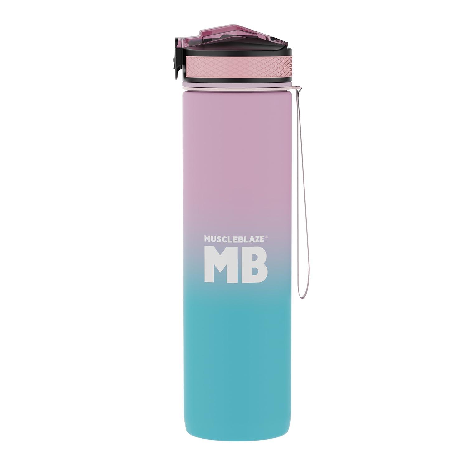 MuscleBlaze MuscleBlaze Sipper Bottle for Adults & Kids, BPA-Free & Leakproof (Tropical Pink, 1 Litre)