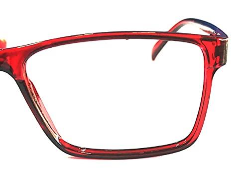 SPEXX SPEXX Reading Glasses For Men And Women Anti Glare 1.00 1.25 1.50 1.75 2.00 2.25 2.50 2.75 3.00 3.25 3.50 3.75 4.00 4.25 4.50 4.75 5.00 Transprant Merron Colour Square Frame (3.75)