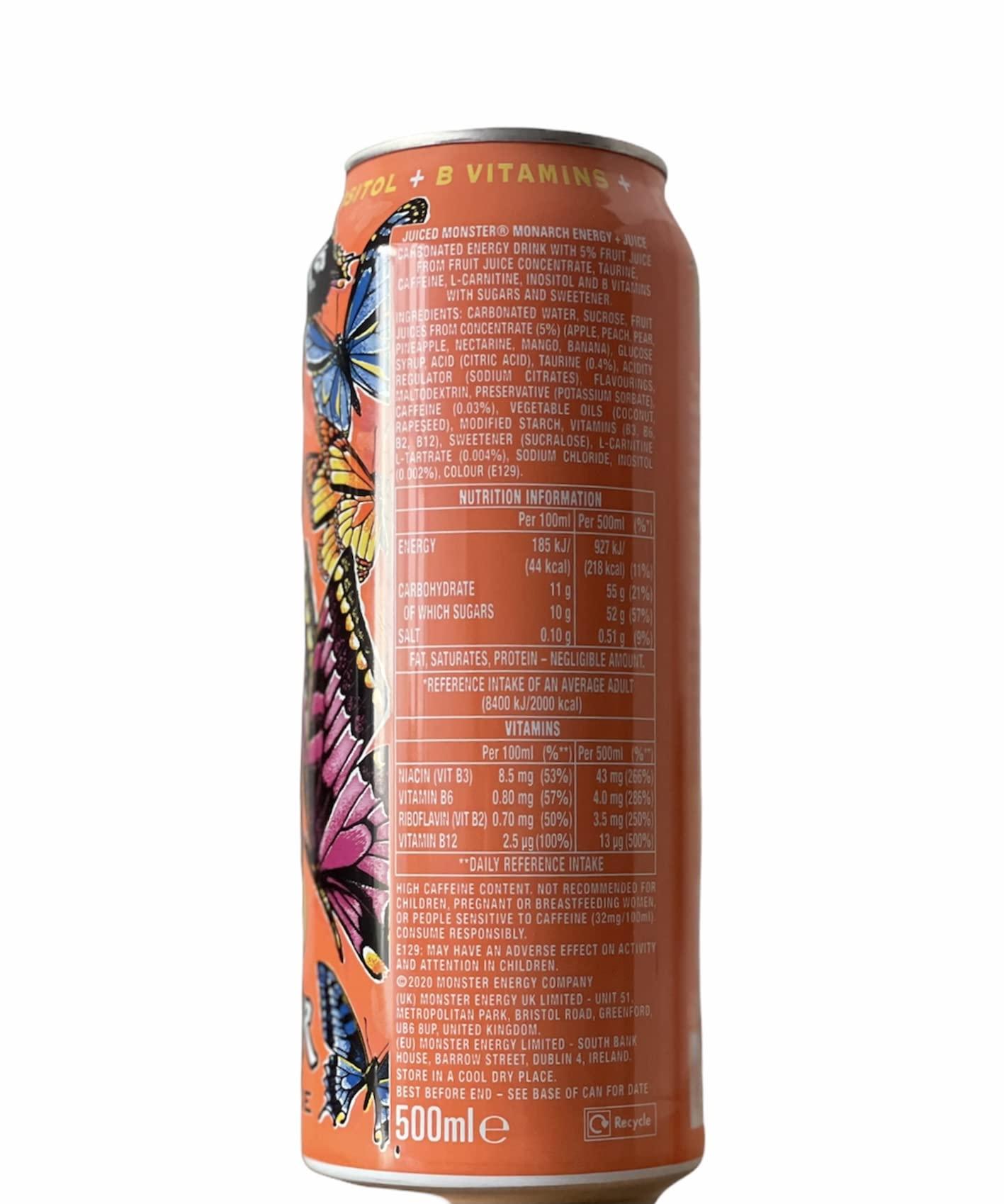 Monsters Monster Energy Juiced Monarch 500ml (pack of 6 cans) (6 x 500ml)
