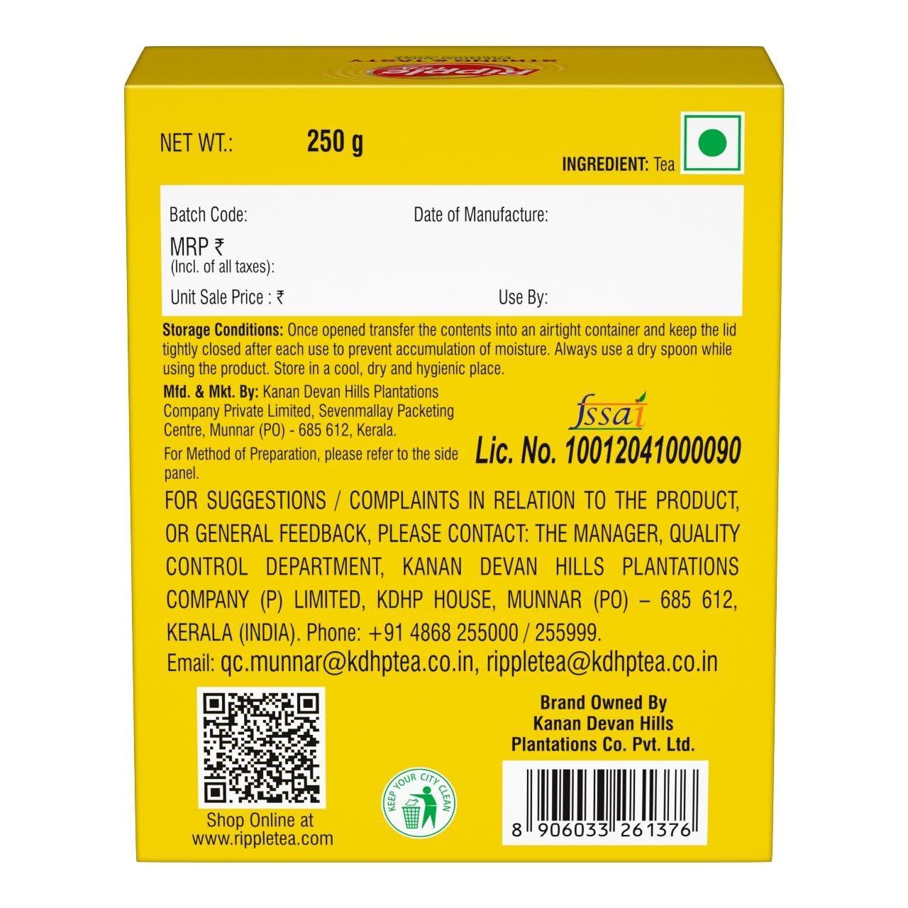 RIPPLE Ripple Premium Dust Tea (Ceka Pack) - 250gm