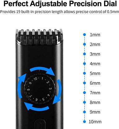 Painless Painless beard trimmers machine mi style trimmer precision trimmer best beard trimmer Runtime: 45 min Trimmer for Men (Black)