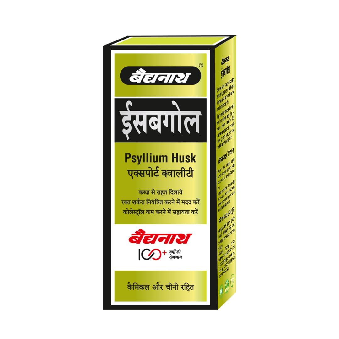 Baidyanath Baidyanath Isabgol - Psyllium Husk Powder - 100gm | Effectively Relieves Constipation | Fibre Supplement For Digestion