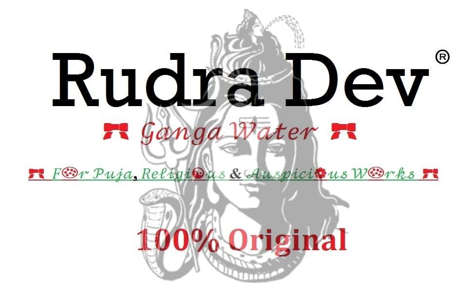 Rudra Dev Rudra Dev 100% Pure Original Natural Preminum Gangajal (Kalighat) Pavitra Natural Pack of 1 Piece Bottle (1L) Pooja Water Bottle