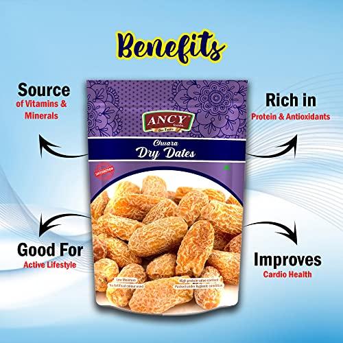 Ancy Ancy Dry Fruit Mall Yellow Dry Dates/Peela Sukha Khajoor (1000 Grams)