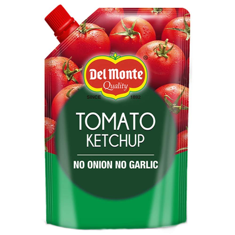Del Monte Del Monte Tomato Ketchup No Onion No Garlic Pouch, 950 g & Del Monte Tomato Ketchup Sweet and Spicy Pouch, 950 g