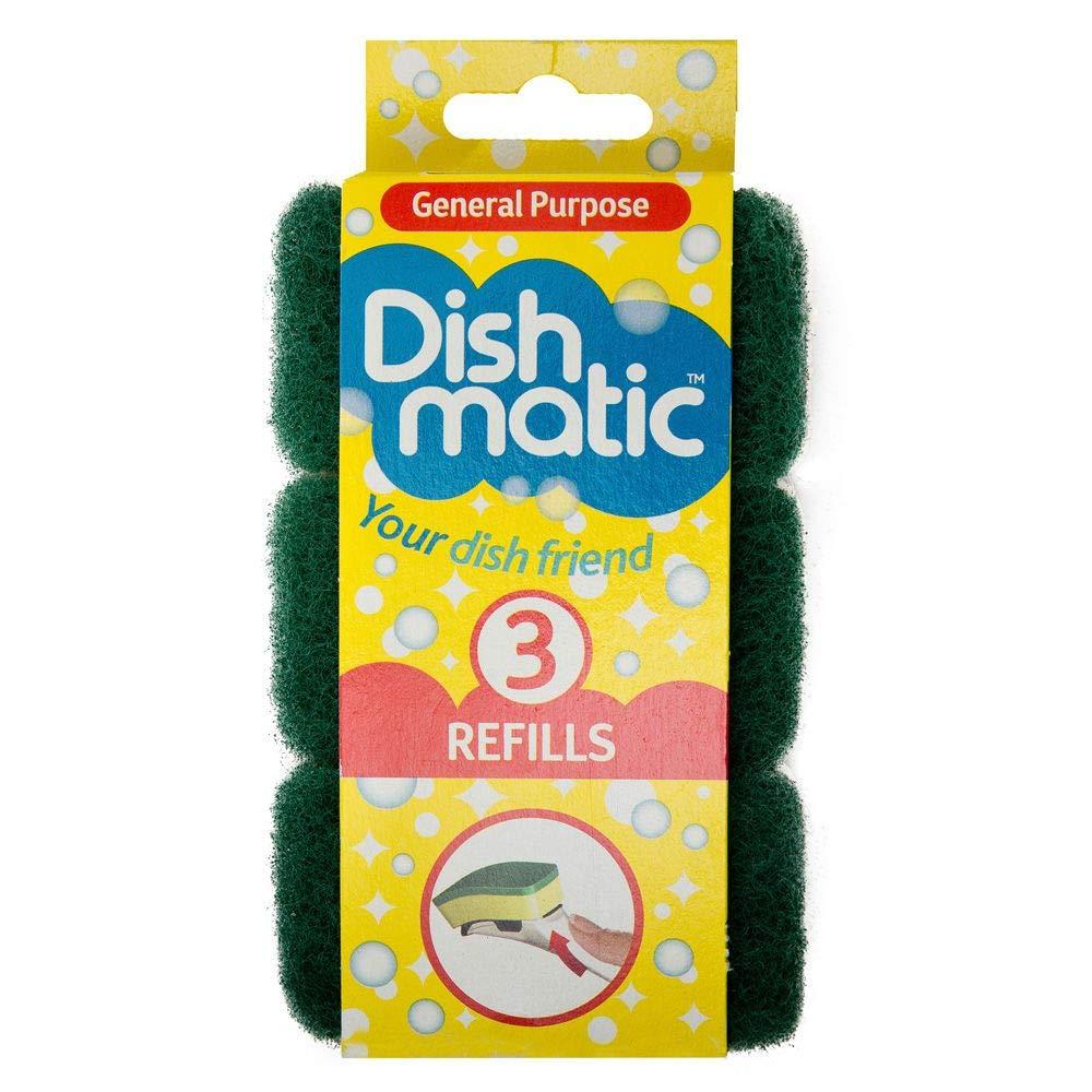 Caraselle 6x Heavy Duty Dishmatic Green Refill Sponges from Caraselle