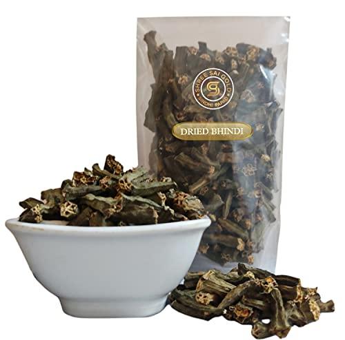 SSG SSG Dried Bhindi, Ready To Fry Indian Vegetable Snacks (Naturally Dry Lady Finger - Okra) (200 gm)