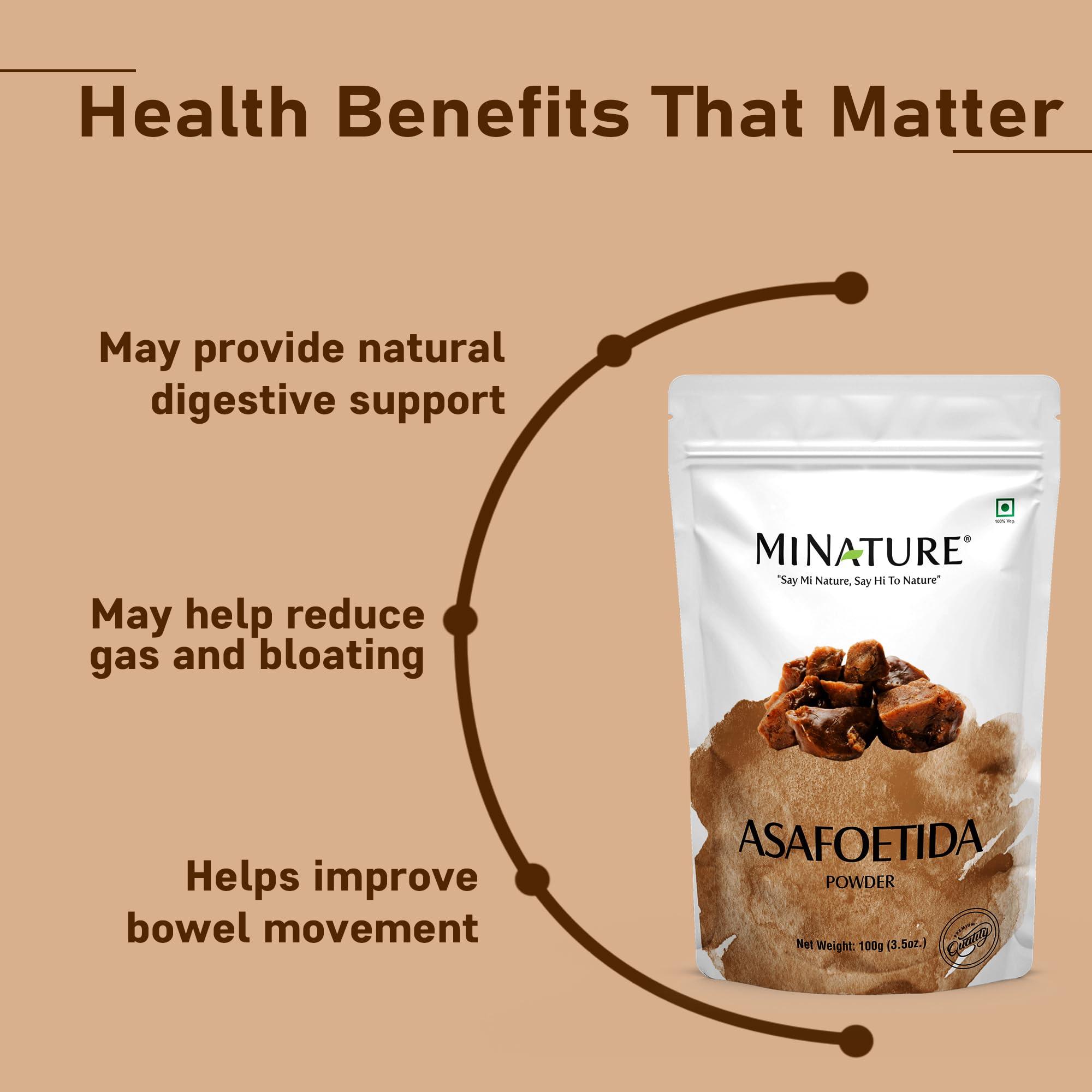 minature Asafoetida Powder (Hing)(Asafetida) by mi nature| Natural | 227g (08oz)(0.5lb) | Indian spice for cooking| From India.