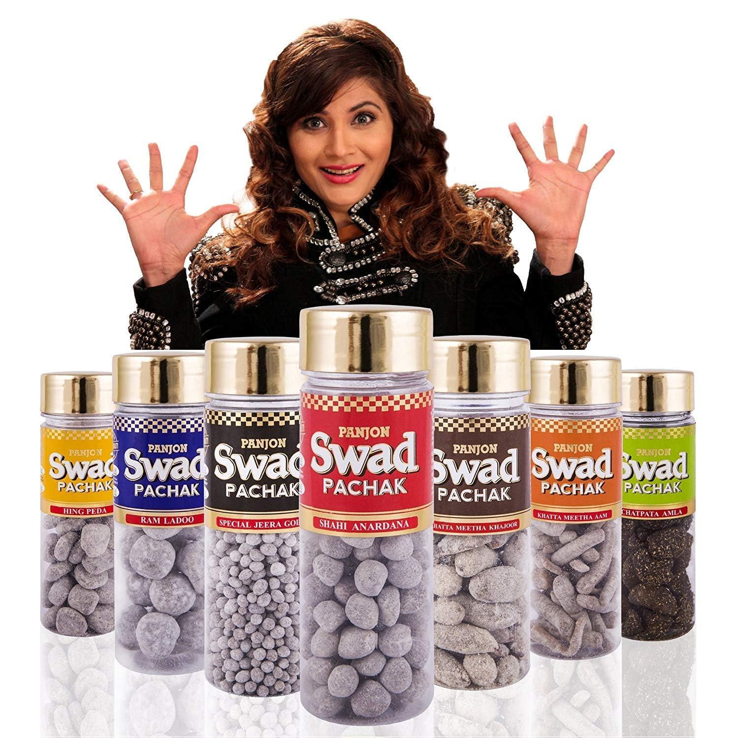 PANJON SWAD Panjon Swad Shahi Meetha Paan Mukhwas (Pack of 2) | Digestive Mouth Freshener | Hygienically Packed Traditional Pachak | Tasty Mouthfresheners | After-Meal Snack | Dry Mukhwas.