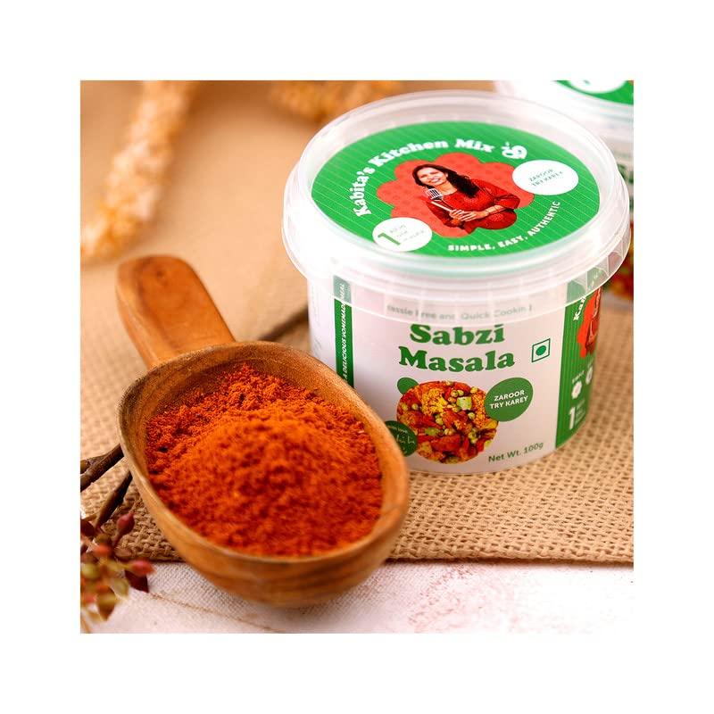 kabita's Kitchen - Simple Easy Authentic Kabita's Kitchen Sabzi Masala Powder Combo Pack | For Hassle Free Quick Cooking | Taste of Fresh Blended Spices | Wonderful Mix of Rich Flavour | No Preservatives & Additives | Pack of 3