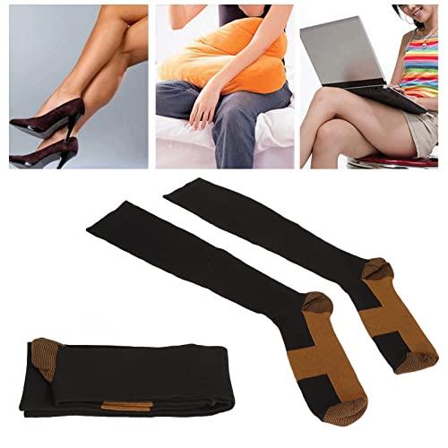 Lusb Compression Socks, Copper Fiber Stress Relief Diabetic Socks For Diabetic Pain (XXL)