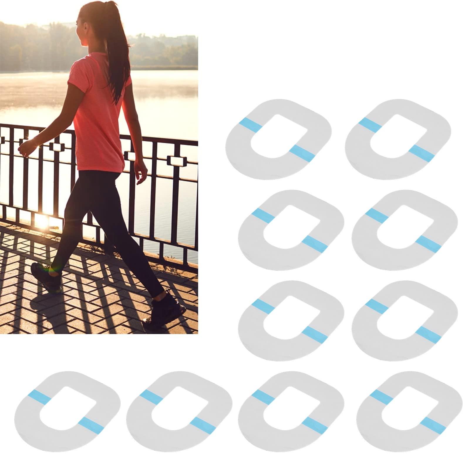 PENO Adhesive Patch, 10pcs Pre Cut TPU Portable Fixation Professional Sensor Cover Safe Mild for Daily Life for Men Women for Running Walking