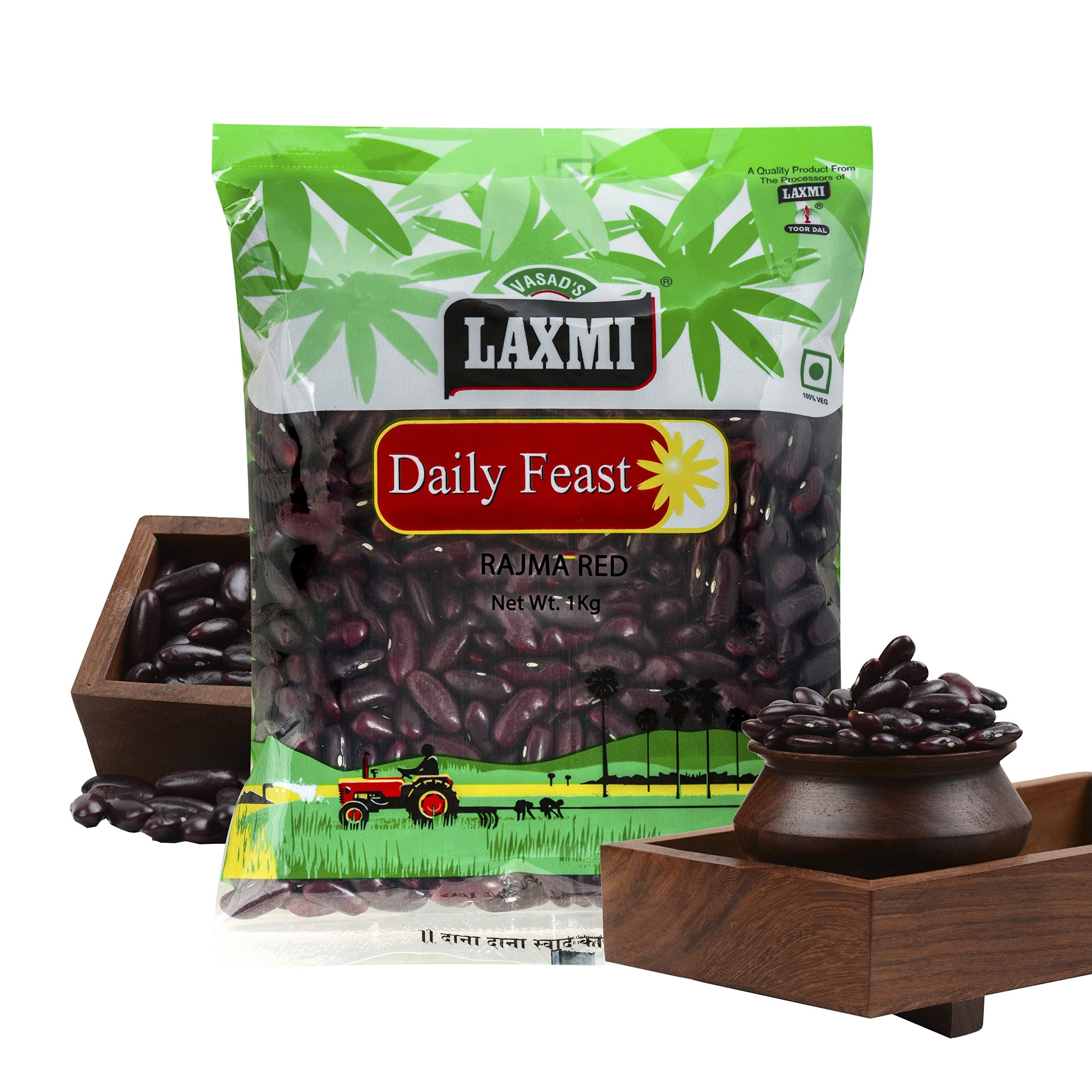 LAXMI DAILY FEAST Laxmi Daily Feast Red Rajma Big Lal Rajma Chitkabra, 1 kg