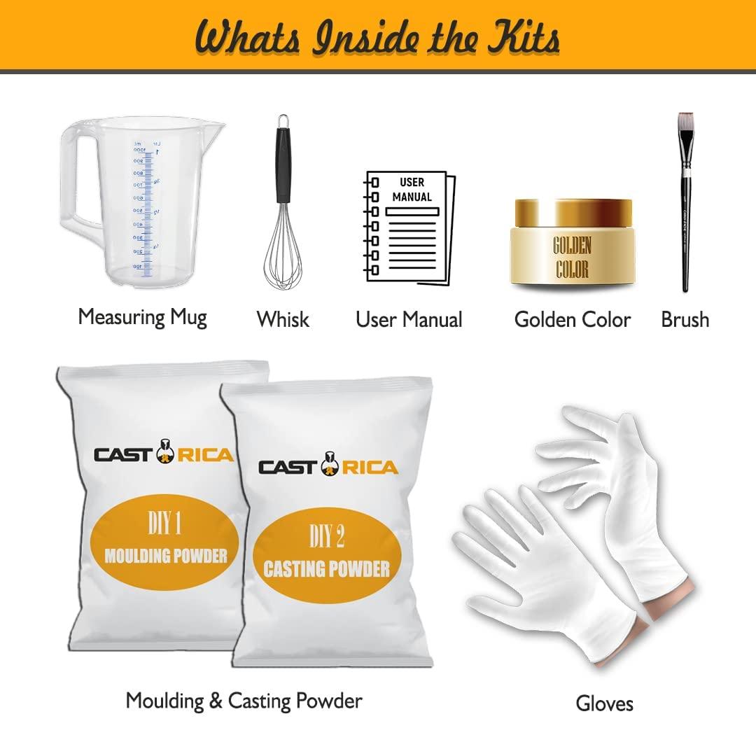 Sodee SODEE Hand Casting Kit ? Family Casting Kit - Casting Kit for Hand Casting - Family Casting Kit - Kit for Family Hand & Foot Mold (Molding Powder 1200 gm, Casting Powder 3kg)