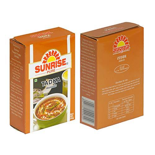 Sunrise Pure Sunrise Chaat Masala, Garam Masala, Mix Masala, Shahi Garam Masala, Tadka Masala, Each Pack 50gm with Compounded Hing 25gm (Pack of 6)