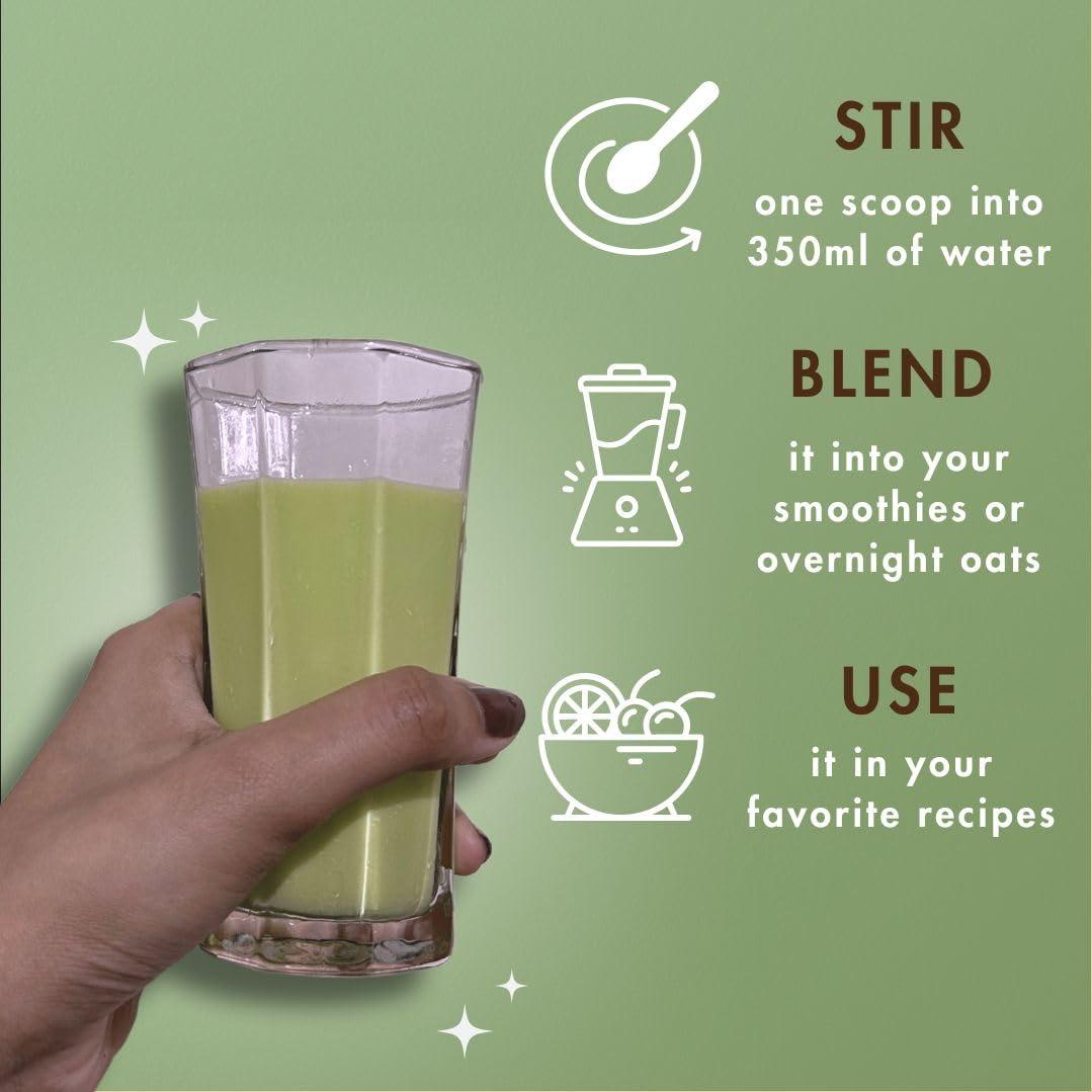 cosmix Cosmix No Nonsense Plant Protein - Organic Pea & Rice Isolate | Gut Friendly Superfoods | Complete Amino Acid Profile | Easy Digestion | 24g Protein/Sachet| Vegan | Matcha (Pack of 6)