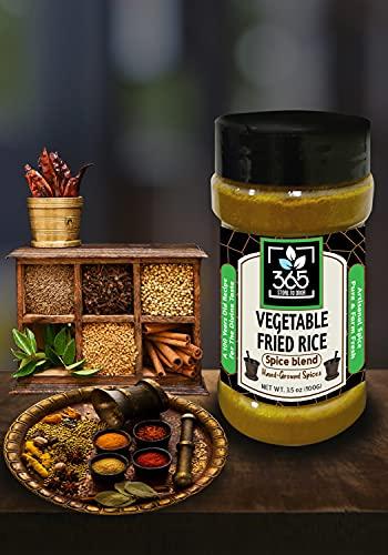 365 STORE TO DOOR 365 STORE TO DOOR Indian Spice – Vegetable Fried Rice Masala, 100 gm. | Homemade Powdered | for Healthy Cooking | Ready to use | All Seasonings Spices | Pure & Hygiene | Spice Mix – Pack of 1