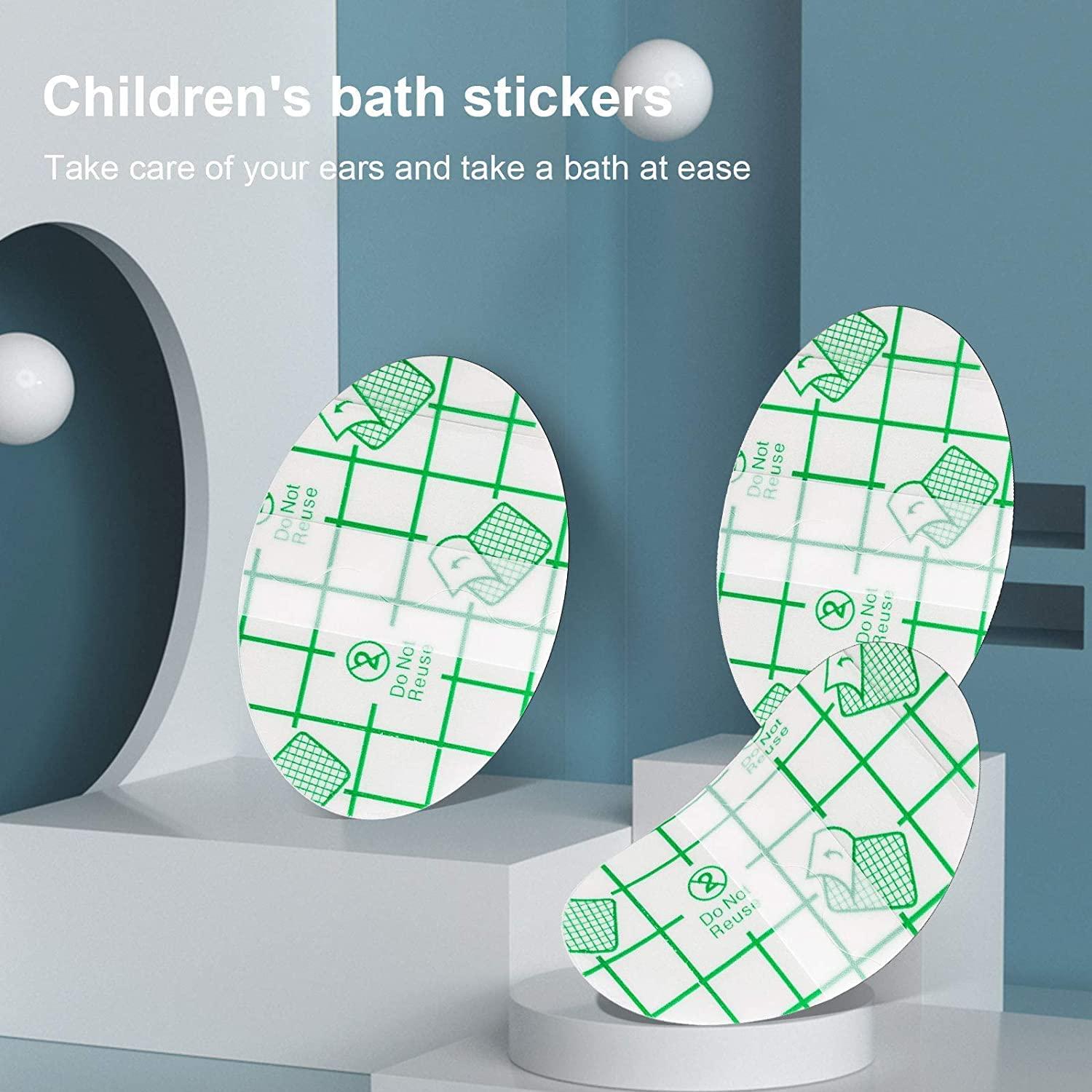 Bitnex Bitnex Baby Waterproof Ear Stickers,Newborn Baby Waterproof Ear Protection for Swimming, Showering and Other Water Sports Kids,Women Heel Invisible Foot Sticker, Plastic (20pcs)