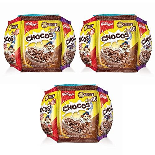 Kelloggs Kellogg\'s Chocos Variety Pack | Breakfast Cereal for Kids | Pack of 3 | 3 x 168g | 504g