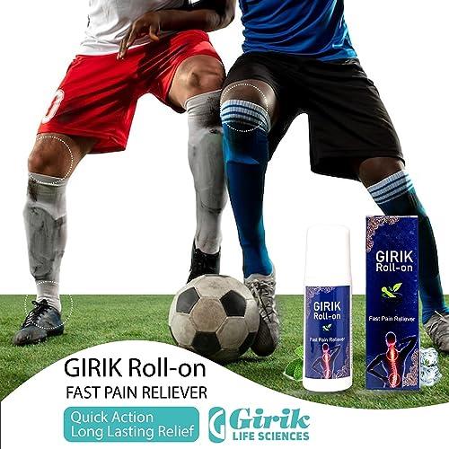SANDY LIFESCIENCES PVT LTD Girik Roll On Fast Pain Reliever Reduce Joint & Muscle Pain Relief, Back, Knee, Shoulder, Ideal For All Joints Pain.