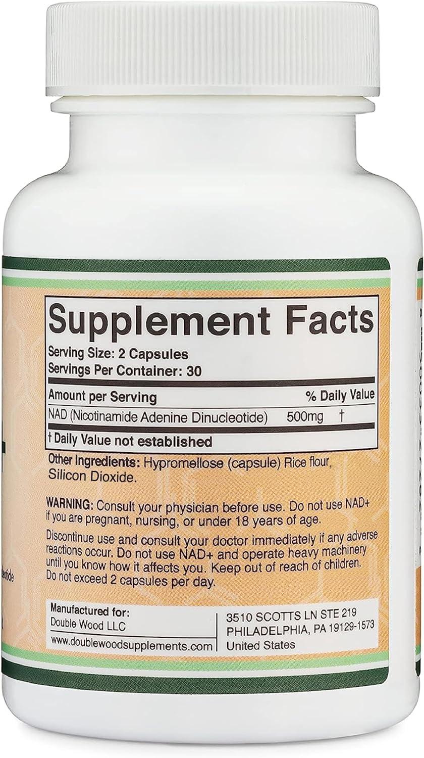 ATHINIKA NUTRITION NAD SUPPLEMENT (500MG OF 95% PURE NAD+ PER SERVING, 30 DAY SUPPLY) NAD BOOSTER SIMILAR TO NICOTINAMIDE RIBOSIDE (THIRD PARTY TESTED, VEGAN SAFE, NON-GMO)