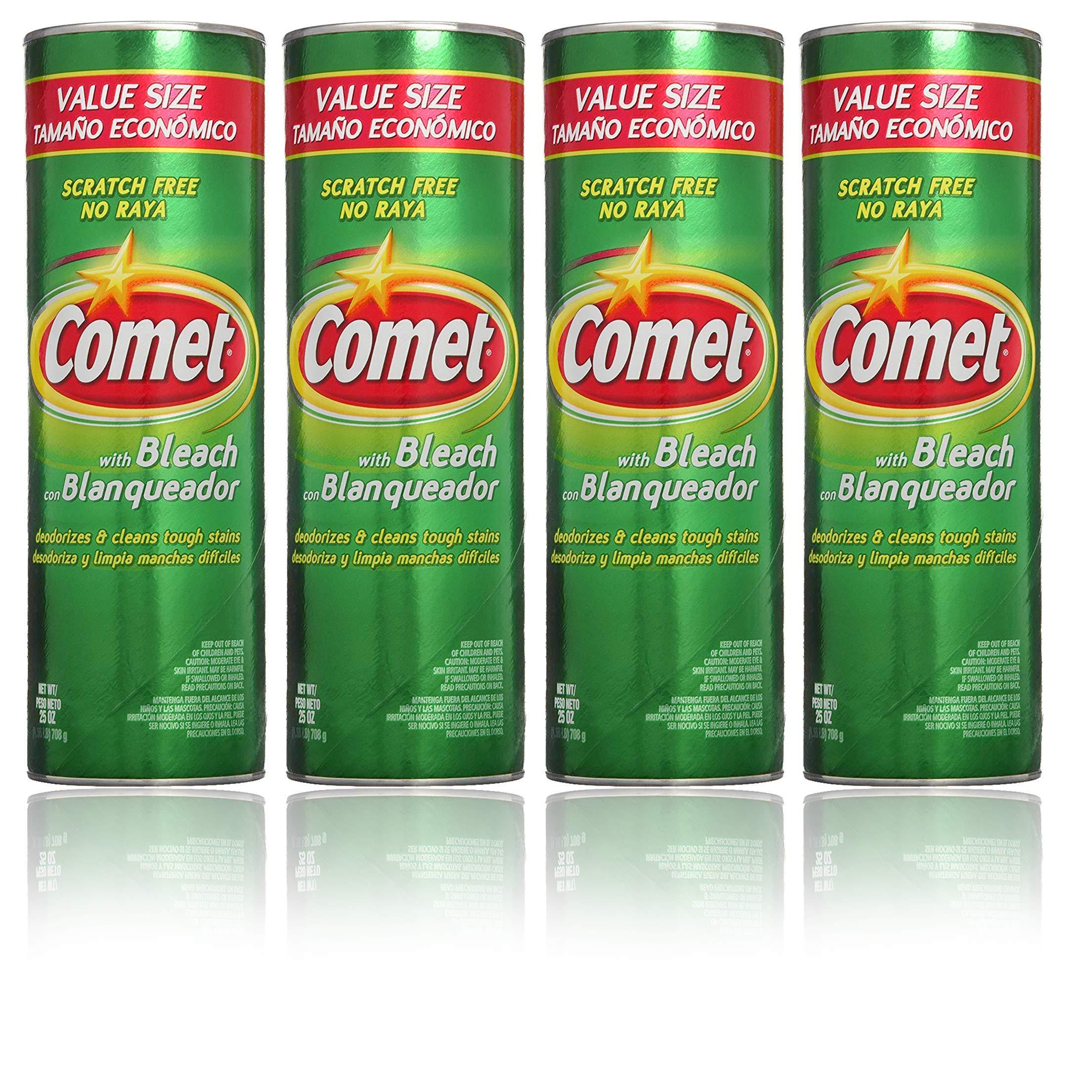 COMET Comet Cleanser with Bleach - 25 Oz (Pack of 4)