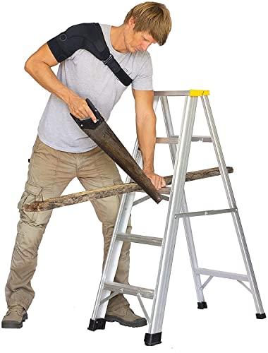 serveuttam Serveuttam Shoulder Support Belt for Men and Women | Shoulder Support for Rotator Cuff, Dislocated AC Joint, Labrum Tear, Shoulder Pain, Shoulder Compression Sleeve (Black n Grey)