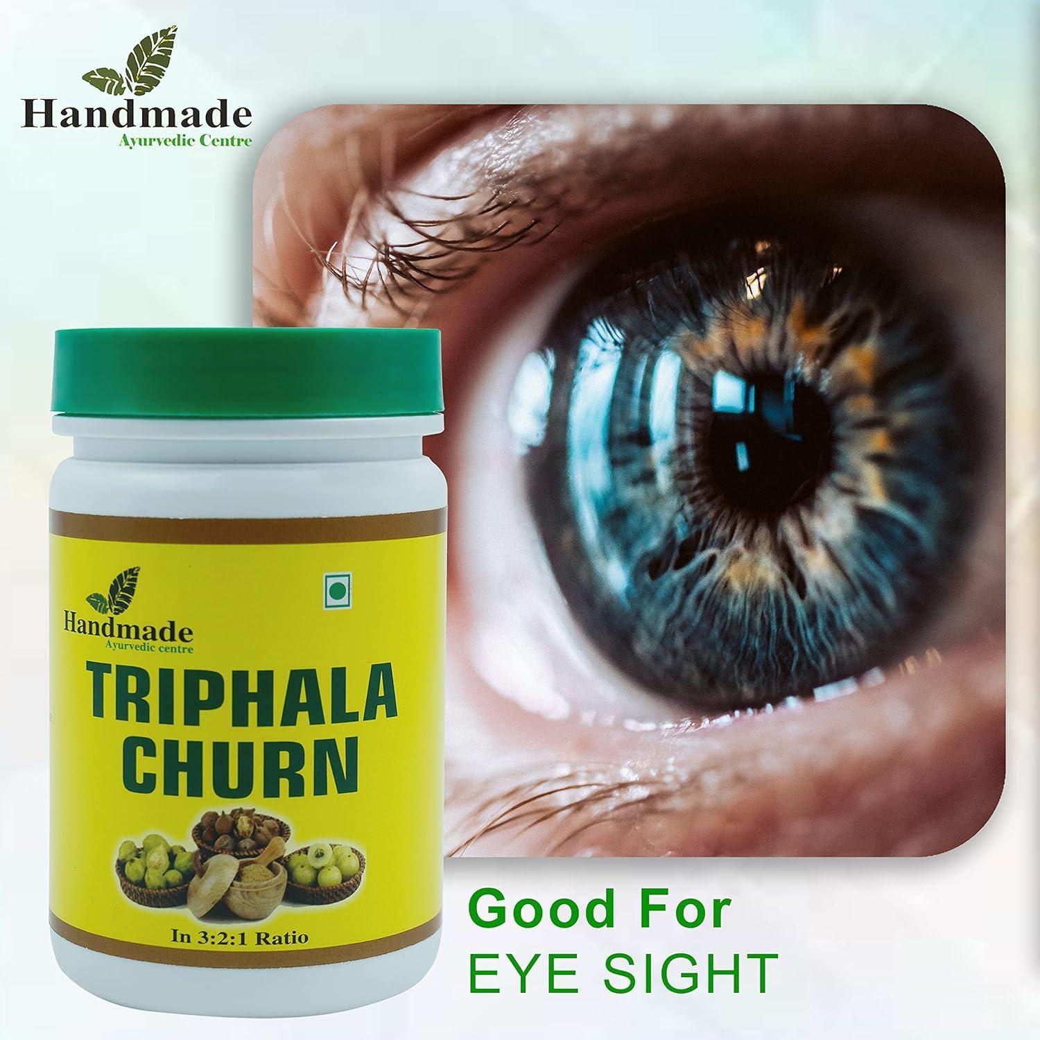 HANDMADE AYURVEDIC CENTRE Handmade Ayurvedic Centre Triphala Churna 400g | 1:2:3 Ratio Powder of Harad, Baheda & Amla. Pack of 200g x 2 ()