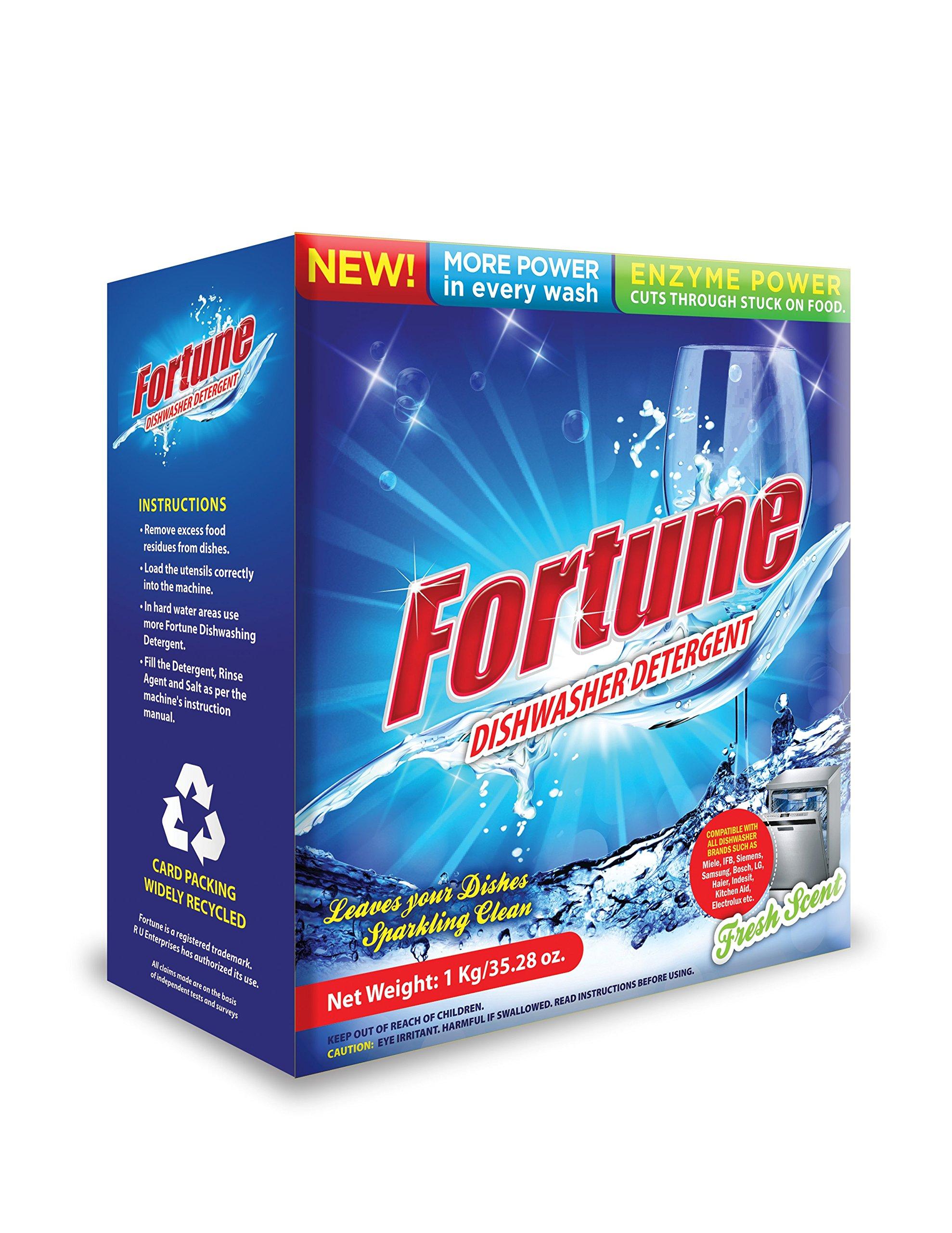 Fortune Fortune Dishwasher Detergent - 1 kg & Fortune Rinse Aid - 500 ml