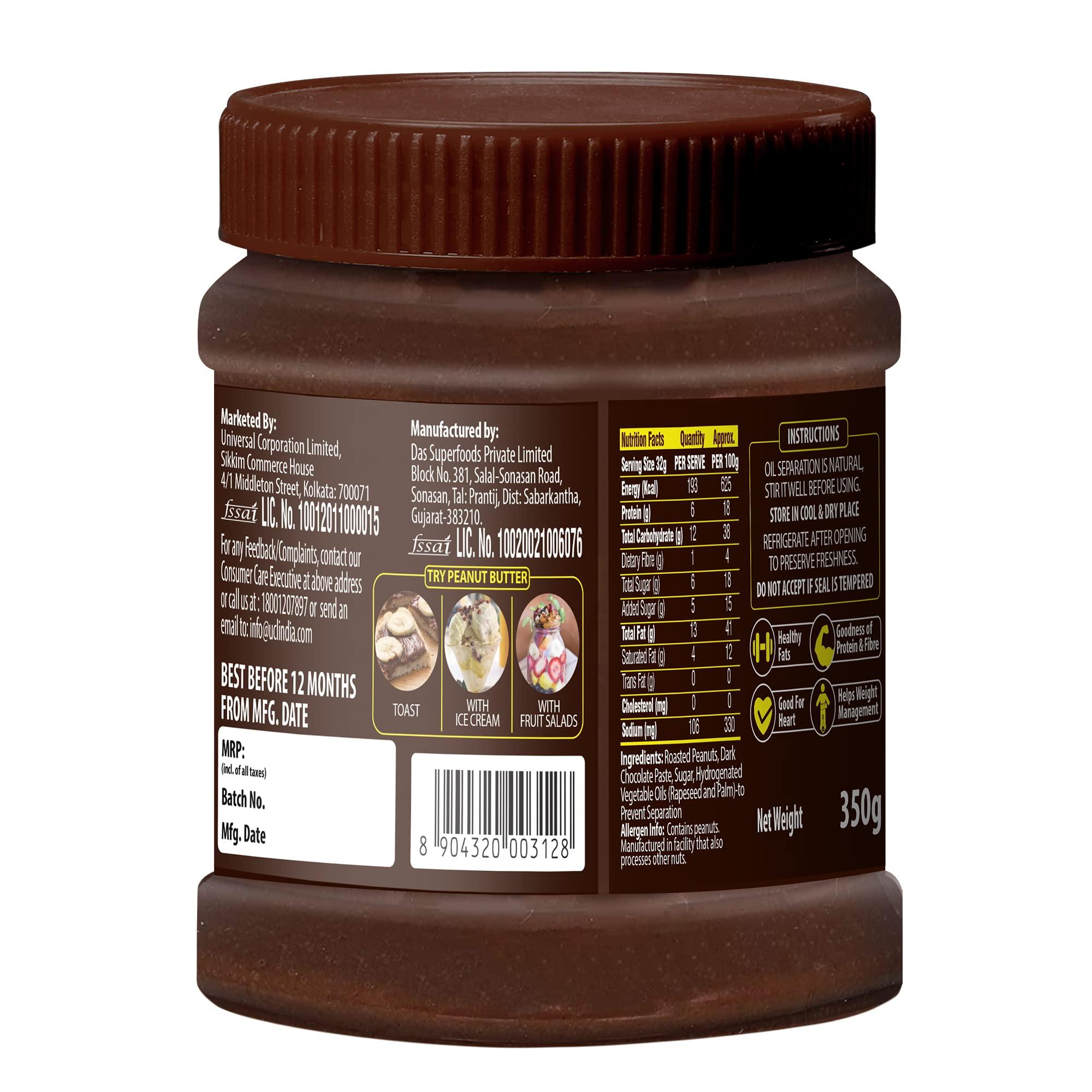 DISANO Disano Oats, 100% wholegrain, Pouch 1 kg & DiSano Chocolate Peanut Butter Creamy 350 gm