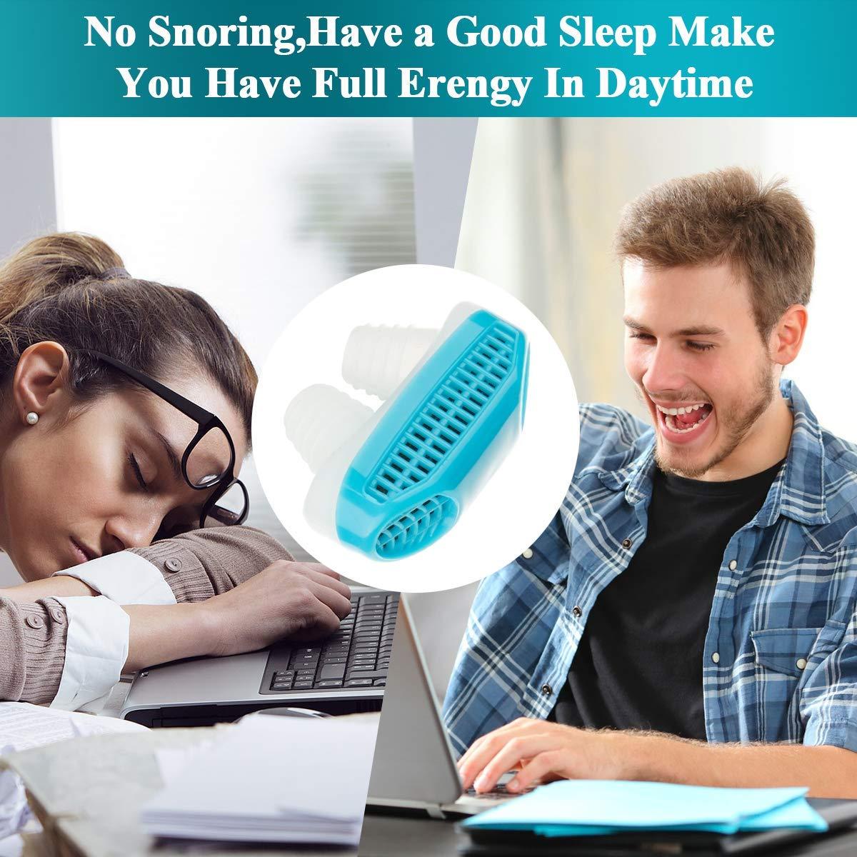 APURK APURK 2 in 1 Nose clip Snoring Solution Snore Stopper Nose Vents Plugs Clip Air Purifier,Anti Snoring Devices Stop Snoring Sleep Aid Nasal Dilator Snore Reducing Aids for Men Women