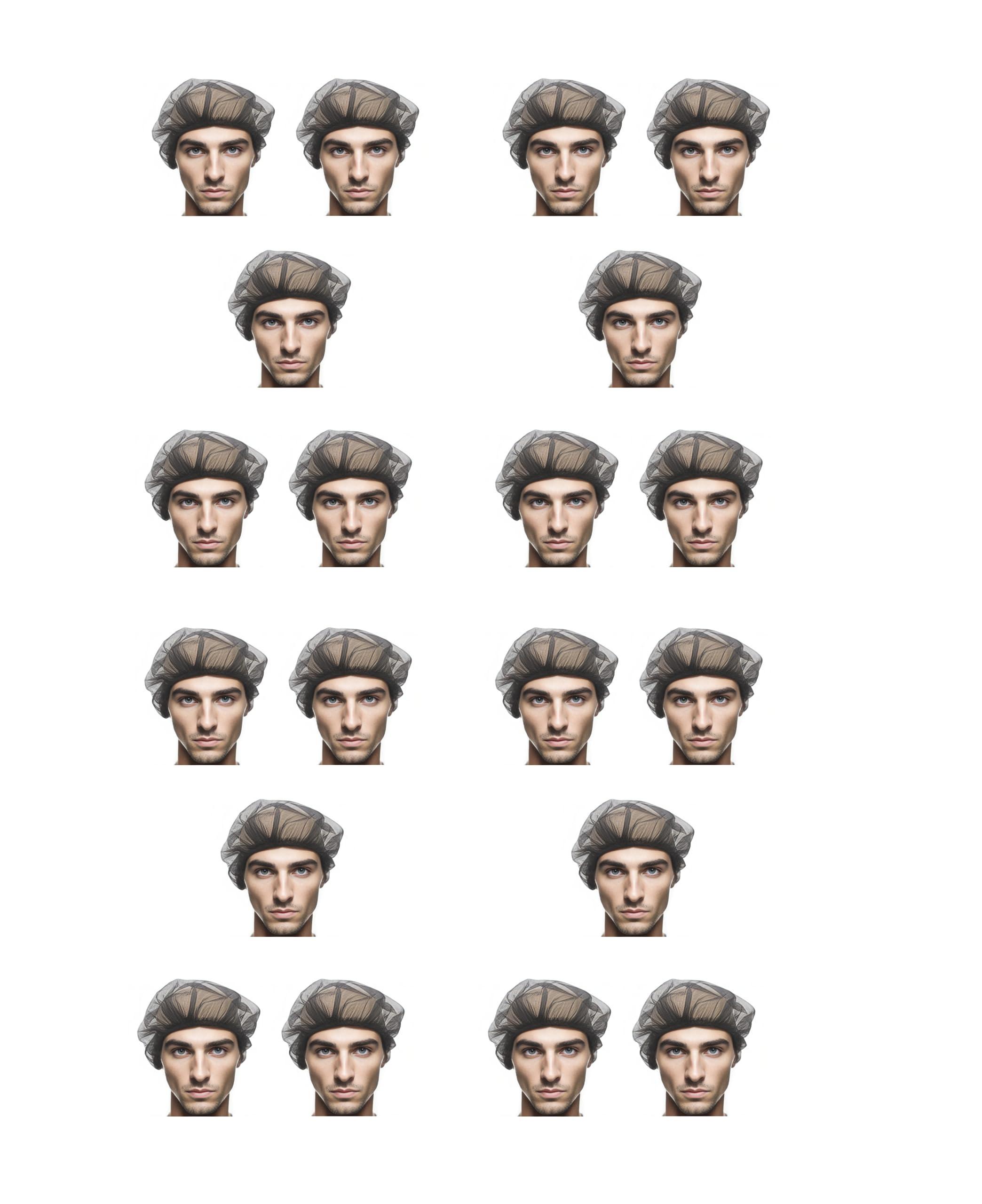 SubaA SuBaA Washable/Reusable Hairnet Head Cover Caps 20pcs (Pack of 20) - Breathable Fabric, Lightweight, Comfortable and Hygienic (20)