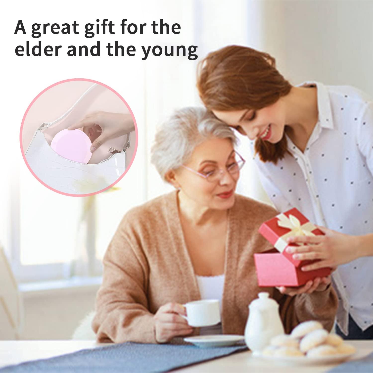 JOYSTOR Denture Cup Retainer Case, Leak-proof Denture Case Bath Soaking Container, Retainer Aligner Mouth Guard Night Guard Cleaner Case with Strainer Basket for Traveling, for Women & Men (Pink)