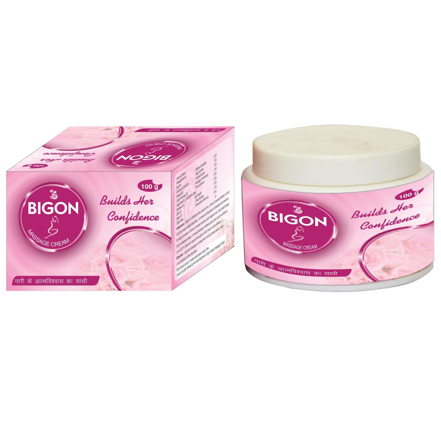 Afflatus Afflatus Ayurvedic Bigon Bosom Massage Cream for Women || No Paraben & Chemical | Women Tonning Massage Cream 100% Natural Ayurvedic (100 gm, Pack of 1)