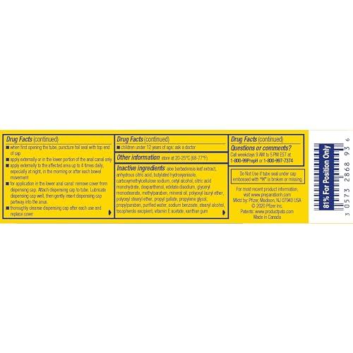 Preparation H PREPARATION H Hemorrhoid Symptom Treatment Cream (0.9 Ounce Tube), Maximum Strength Multi-Symptom Pain Relief with Aloe