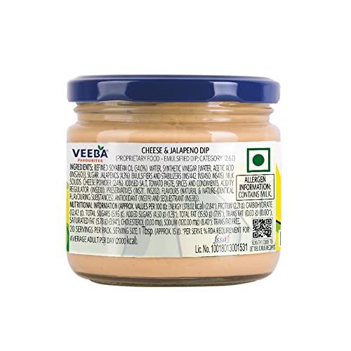 VEEBA Veeba Cheese & Jalapeno dip, 300 g - Pack of 2