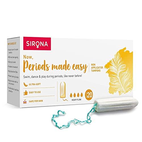 Sirona Sirona Period Made Easy Tampons - 20 Piece & Sirona Reusable Blink & Glow Face Razor for Women - 1 Razor