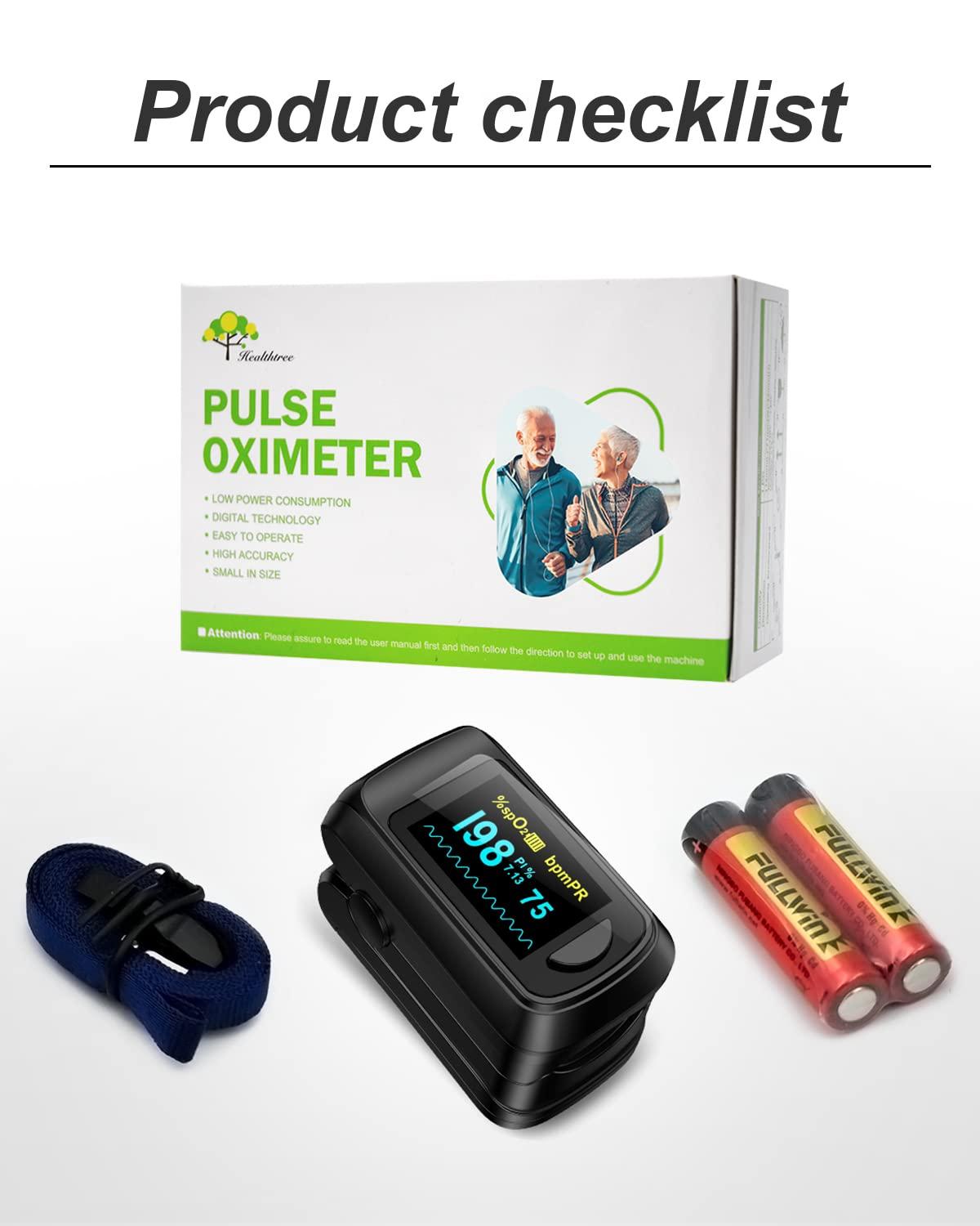 HealthTree HealthTree Fingertip Pulse Oximeter (Yellow)