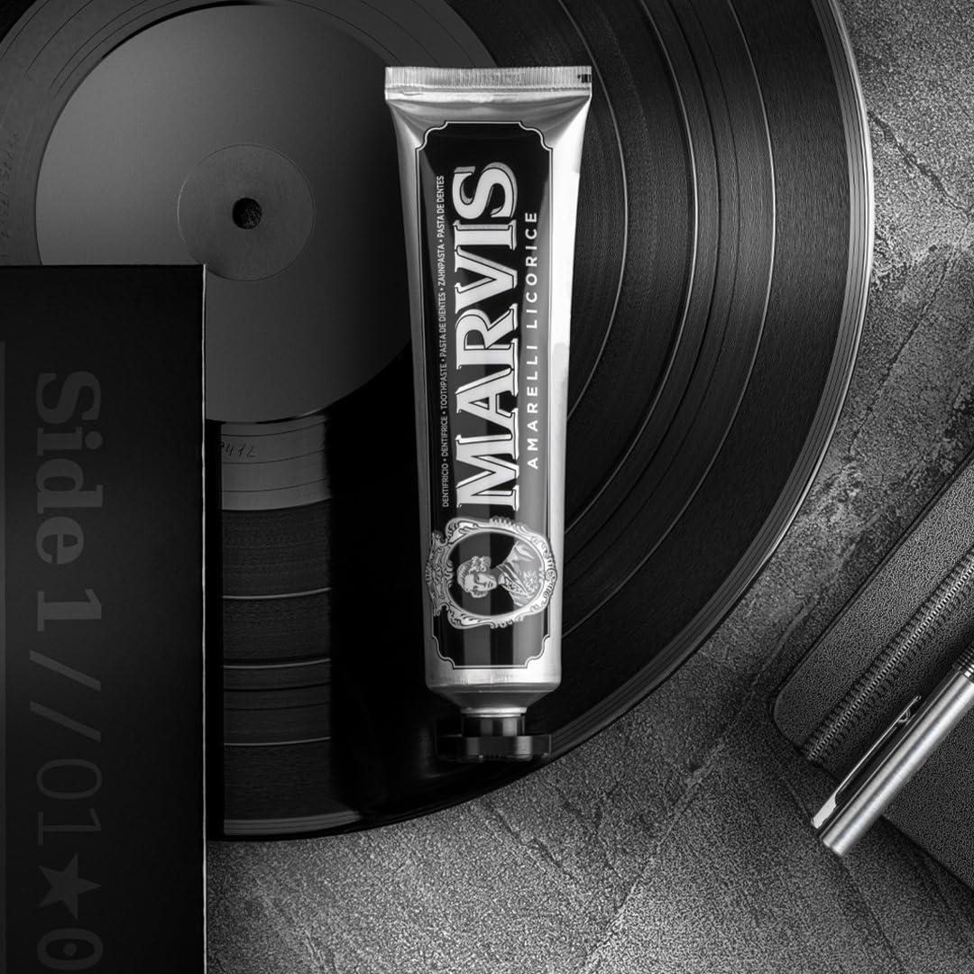 Marvis Marvis Amarelli_Licorice Mint Toothpaste, 3.8 Oz, Tartar, Fresh Breath, Plaque
